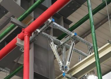 定安该抗震支架的整体式支吊架结构协调性好